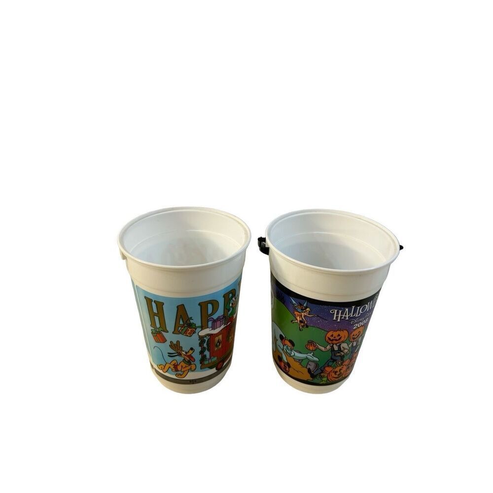 Whirley Disney Mickey Friends collector buckets 2008 2005‎ Christmas Halloween 1